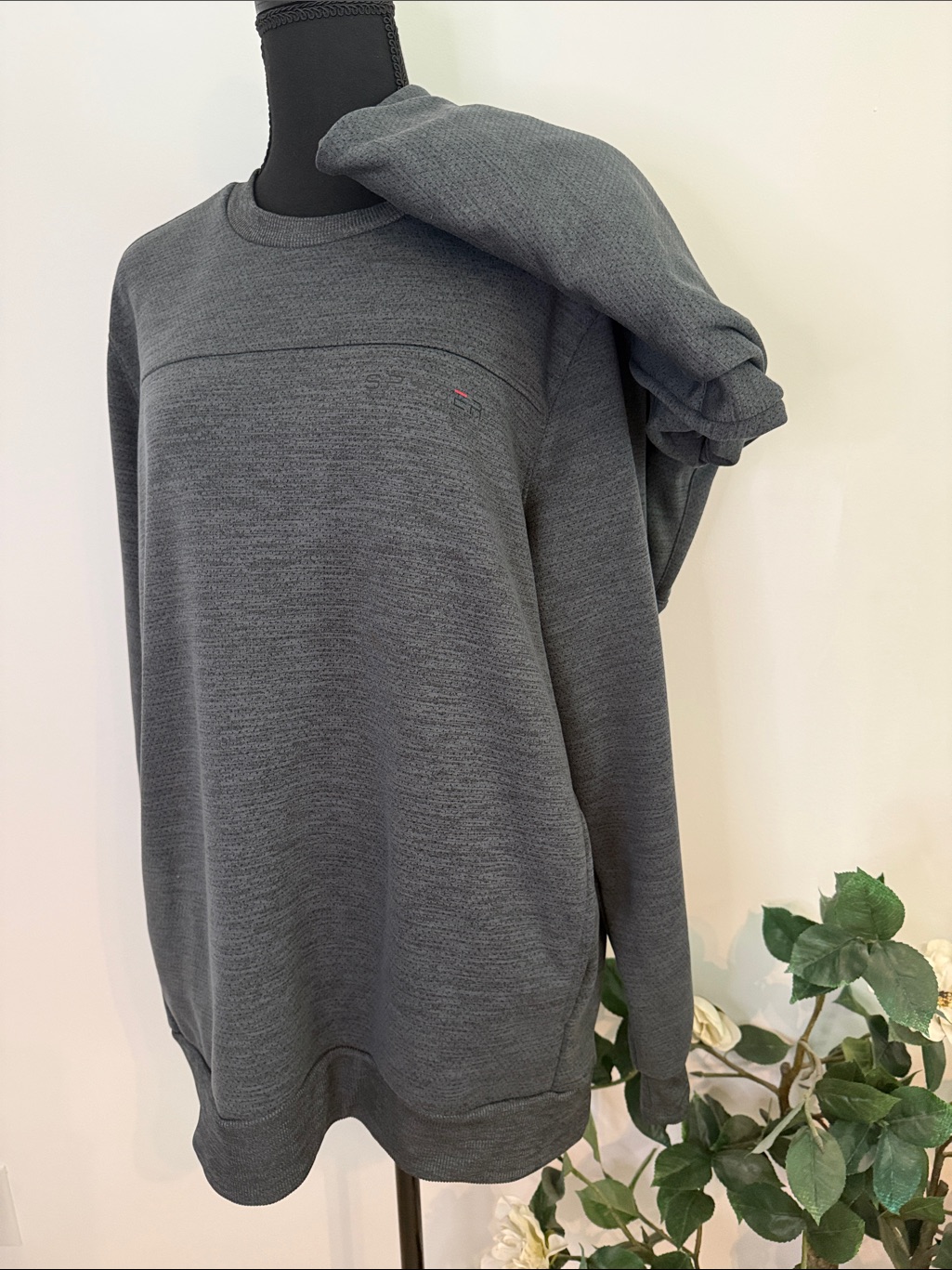 Nwot Spyder Dark Gray Sweatshirt & Jogger Fleece Sweatpants Set L
